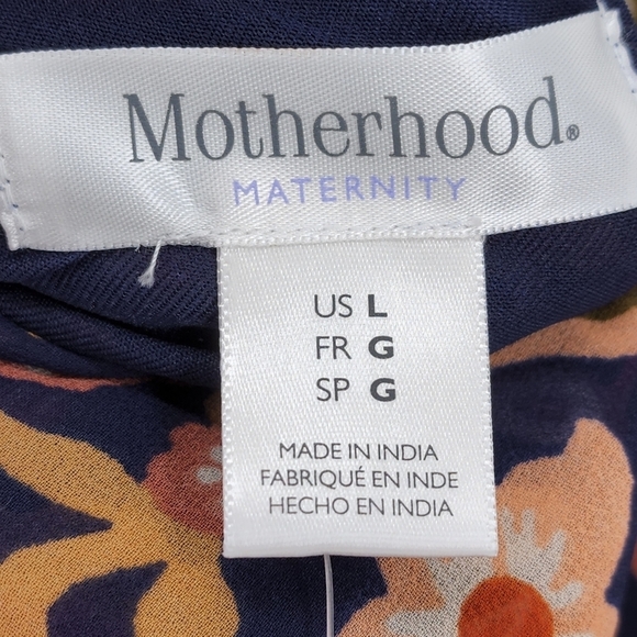 Motherhood Maternity Women's Floral Spaghetti Strap Maxi Dress - L - Picture 4 of 7